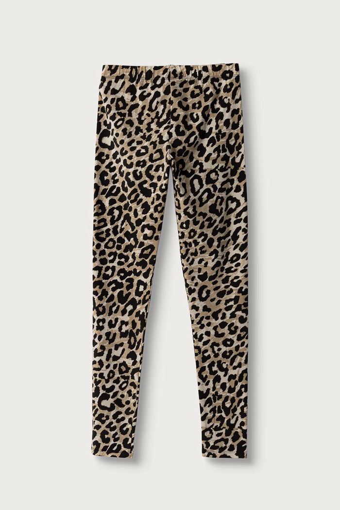 Guess Legginsy dziecięce bawełniane z elastanem J6BB07.K5881.9BY2 beżowy AW26