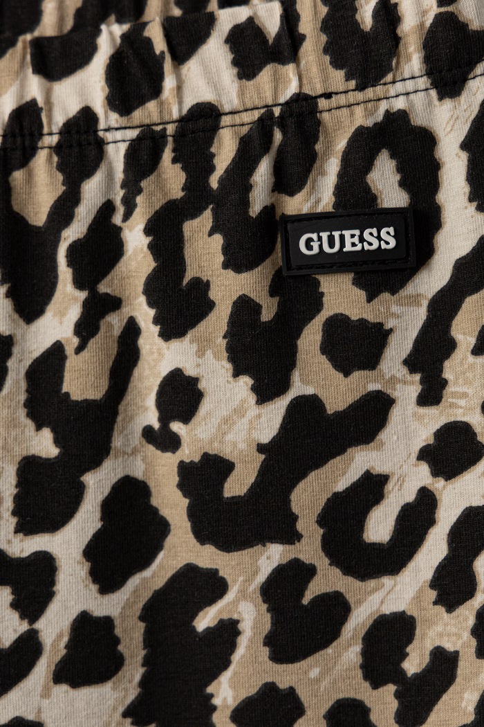 Dziewczynka Guess Legginsy dziecięce bawełniane z elastanem J6BB07.K5881.9BY2 beżowy