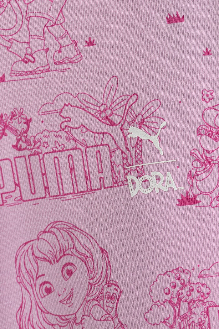 Dziewczynka Puma legginsy dziecięce z bawełną PUMA X DORA Leggings 637621 różowy