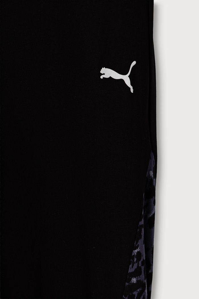 Dziewczynka Puma legginsy dziecięce bawełniane z elastanem ANIMAL 7/8 Leggings G 694848 czarny