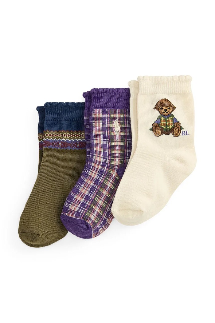 Polo Ralph Lauren Čarape za bebe 3-pack šarena 445P19565001