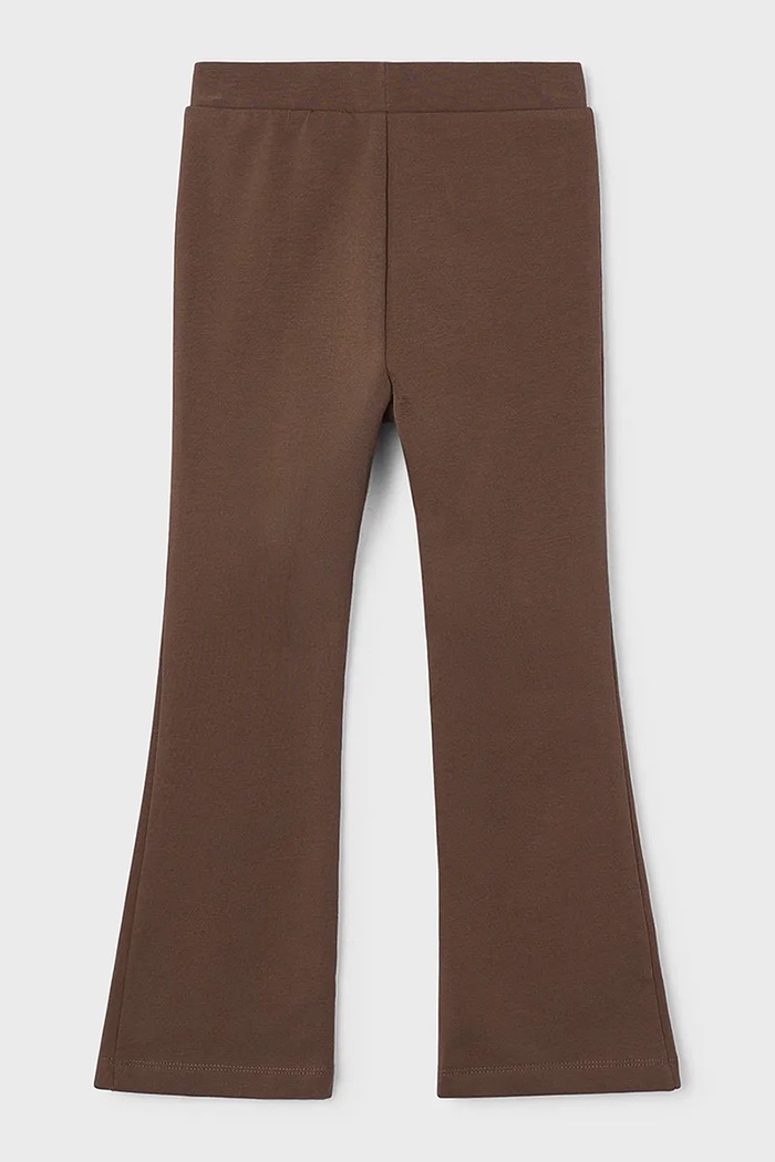 Mayoral legginsy dziecięce bawełniane z elastanem 4731.6L.Mini.9BY2 brązowy AW26