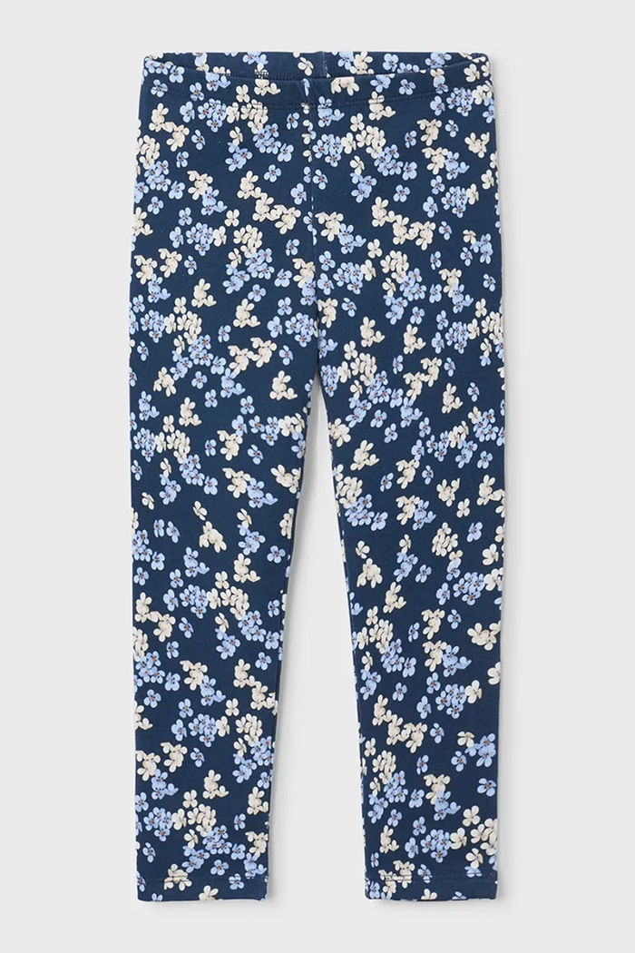 Mayoral legginsy dziecięce bawełniane z elastanem granatowy 4729.6J.Mini.9BY2