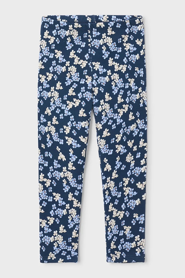 Mayoral legginsy dziecięce bawełniane z elastanem granatowy 4729.6J.Mini.9BY2
