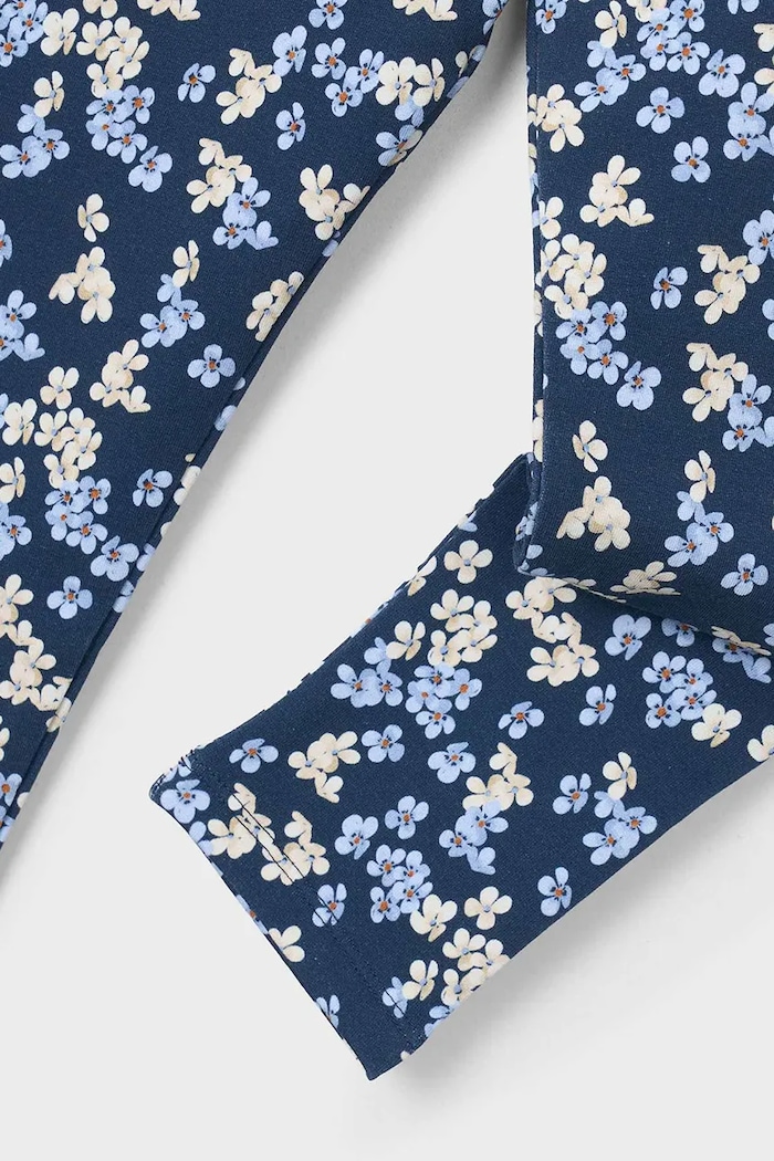 Dziewczynka Mayoral legginsy dziecięce bawełniane z elastanem 4729.6J.Mini.9BY2 granatowy