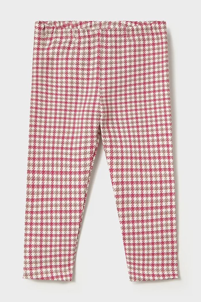 Mayoral legginsy dziecięce bawełniane z elastanem różowy 2779.4F.Baby.9BY2