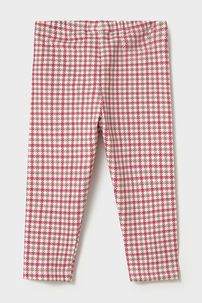 Mayoral legginsy dziecięce bawełniane z elastanem 2779.4F.Baby.9BY2 różowy AW26