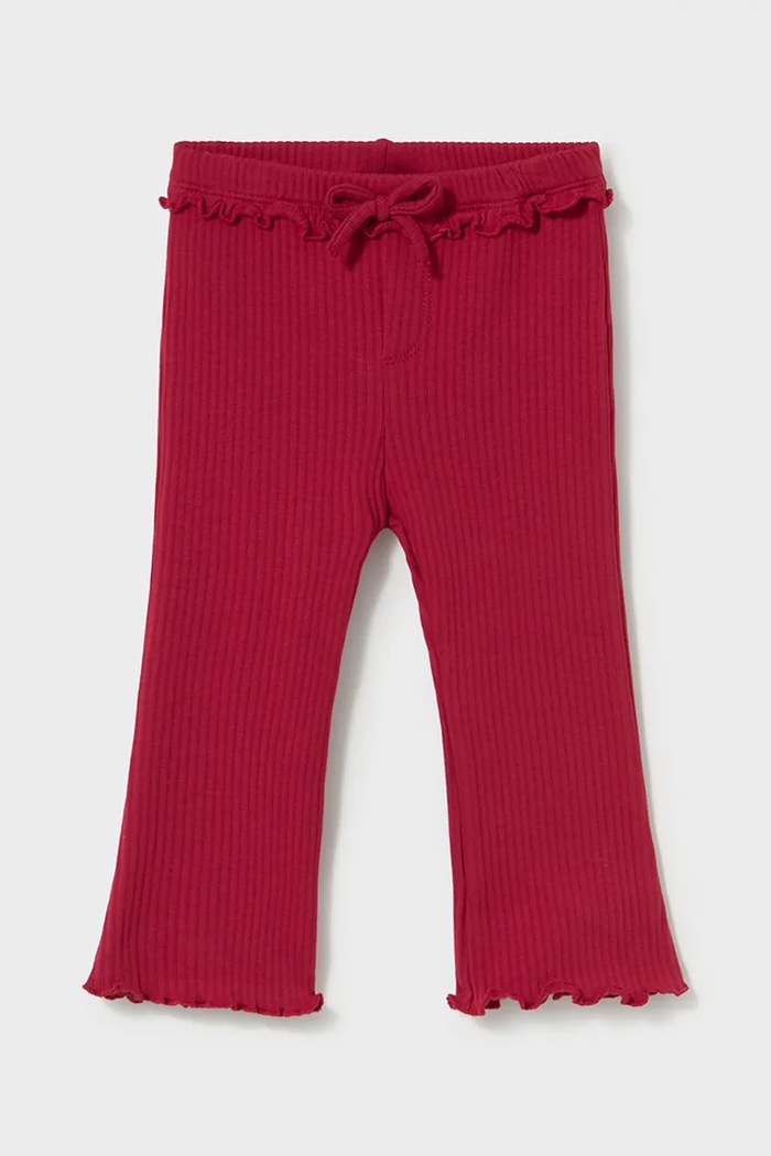Mayoral colanți pentru copii din bumbac cu elastan rosu 2709.4A.Baby.9BY2