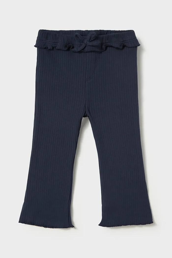 Mayoral legginsy dziecięce bawełniane z elastanem granatowy 2709.4A.Baby.9BY2