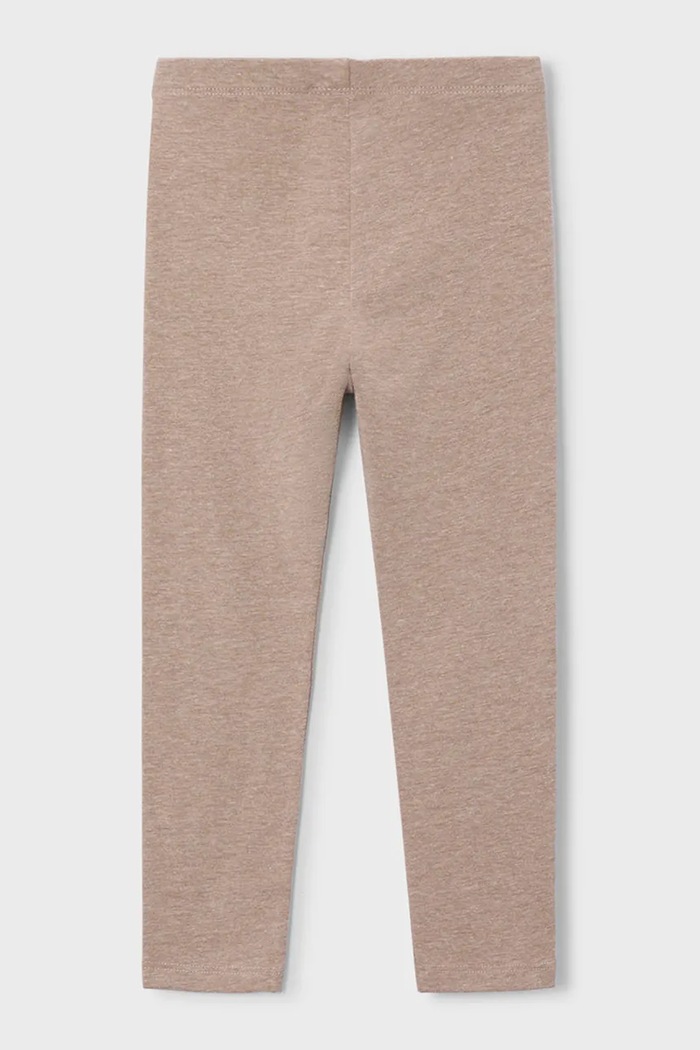 Mayoral legginsy dziecięce bawełniane z elastanem 717.6C.Mini.9BY2 beżowy AW26