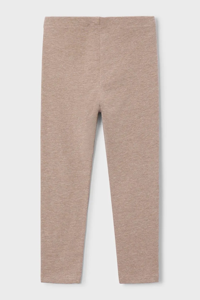Mayoral legginsy dziecięce bawełniane z elastanem 717.6C.Mini.9BY2 beżowy AW26