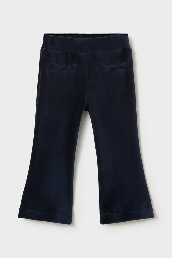Mayoral pantaloni pentru copii din catifea reiată bleumarin 514.4H.Baby.9BY2