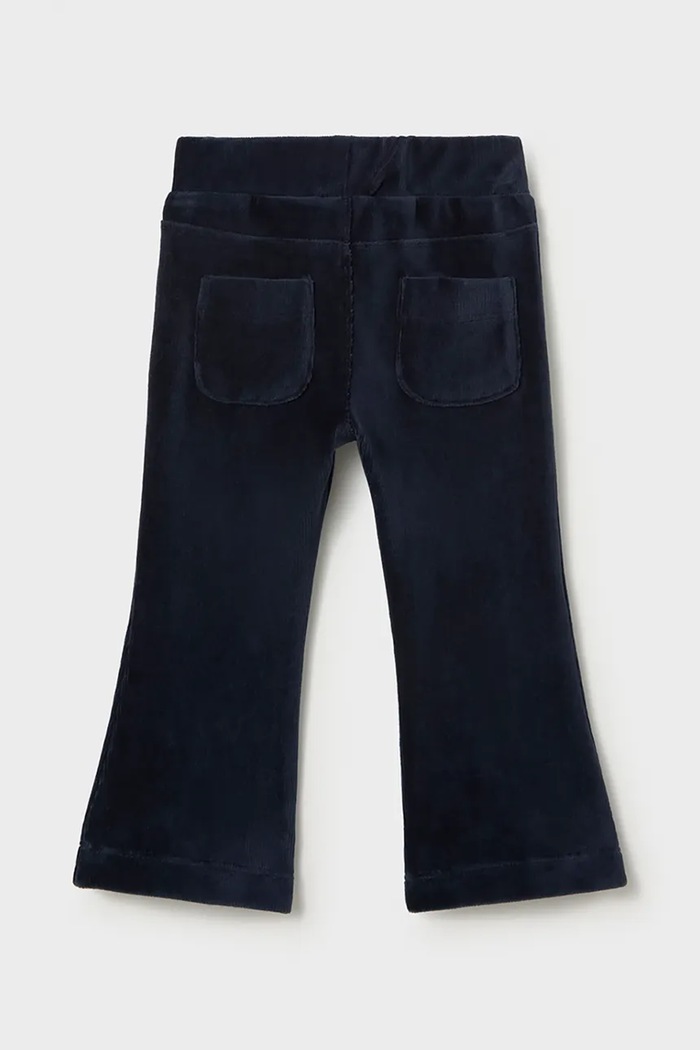 Mayoral pantaloni pentru copii din catifea reiată 514.4H.Baby.9BY2 bleumarin AW26