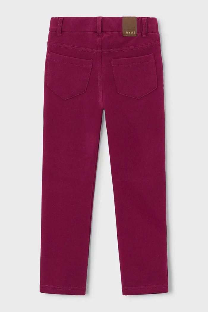 Mayoral legginsy dziecięce bawełniane z elastanem 511.6H.Mini.9BY2 różowy AW26