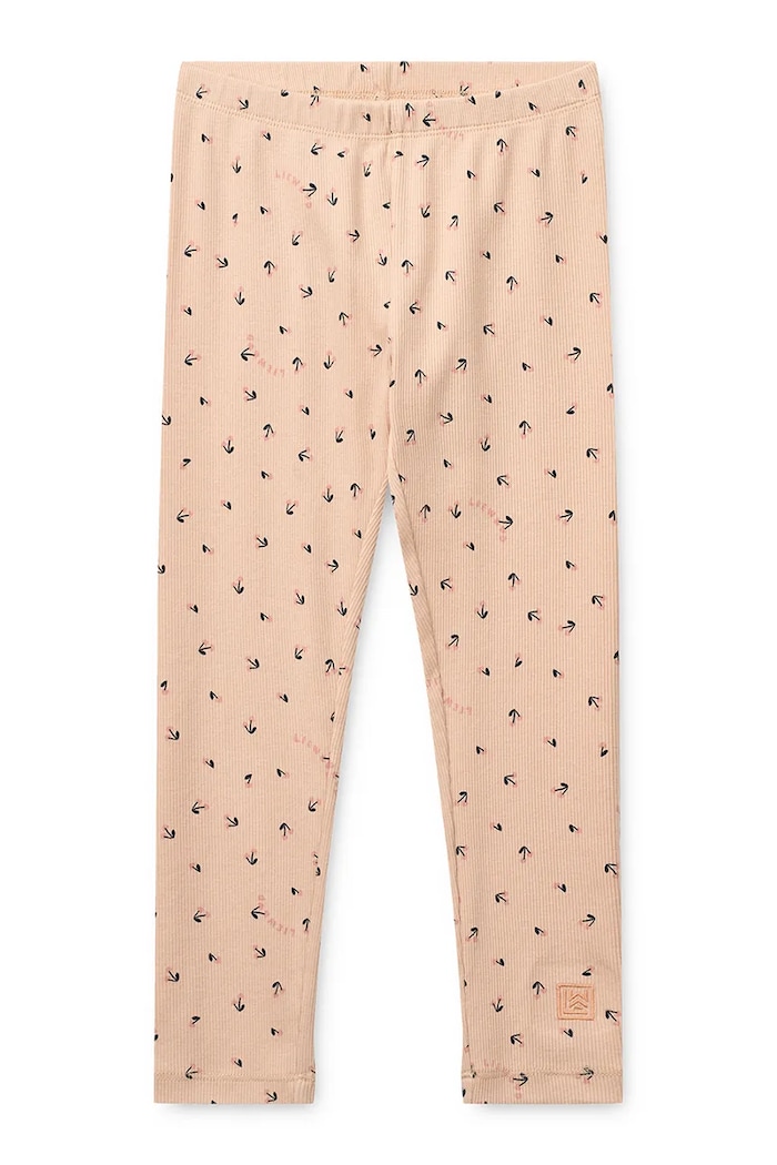 Liewood legginsy dziecięce Marien Printed Rib Leggings różowy LW20672.9BY2