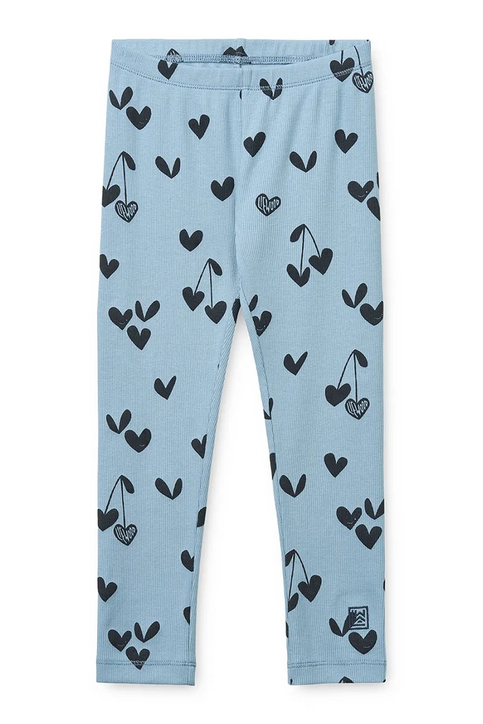 Liewood Legginsy dziecięce Marien Printed Rib Leggings niebieski LW20672.9BY2