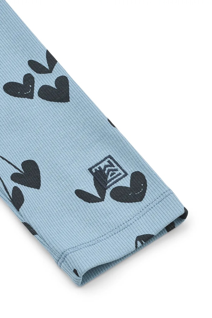 Liewood Legginsy dziecięce Marien Printed Rib Leggings LW20672.9BY2 niebieski AW26