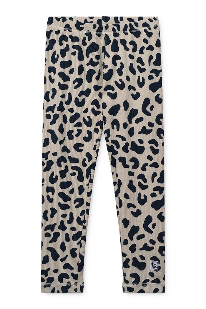 Liewood legginsy dziecięce Marien Printed Rib Leggings beżowy LW20672.9BY2