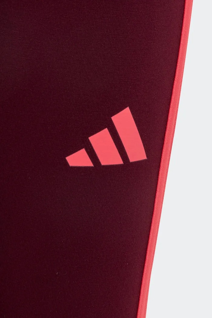 Legíny detské s bavlnou adidas KQ5345 burgundské