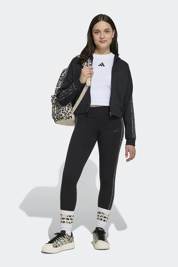 adidas tajice za djecu s pamukom crna KC7207