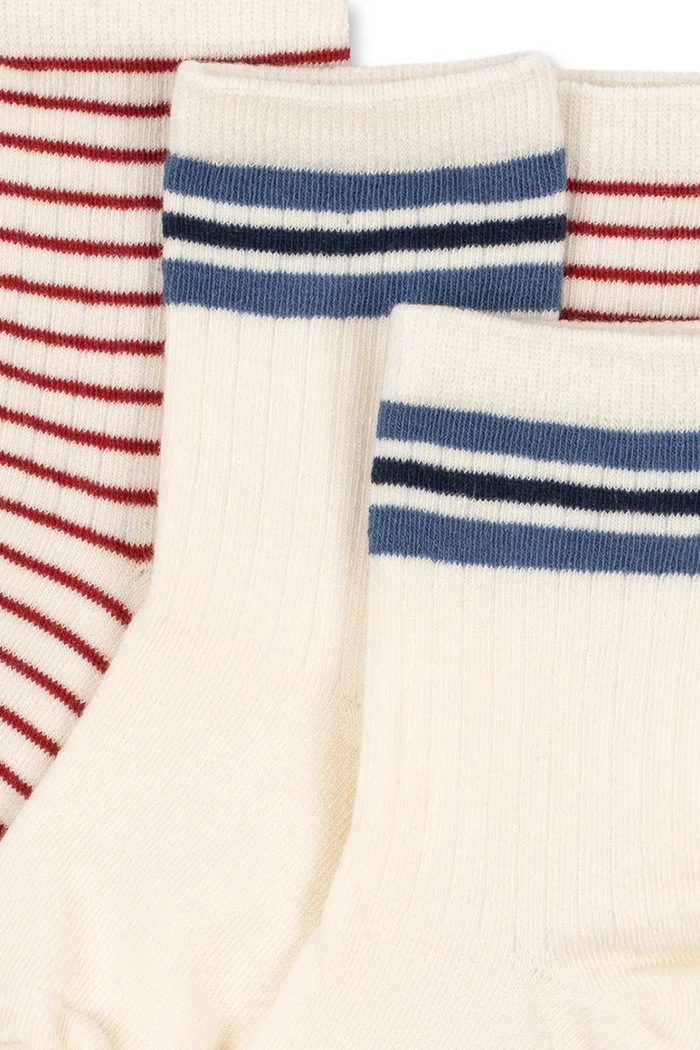 Konges Sløjd Skarpety dziecięce 2 PACK ACT SOCKS 2-pack KS107396.9BY2 beżowy AW26