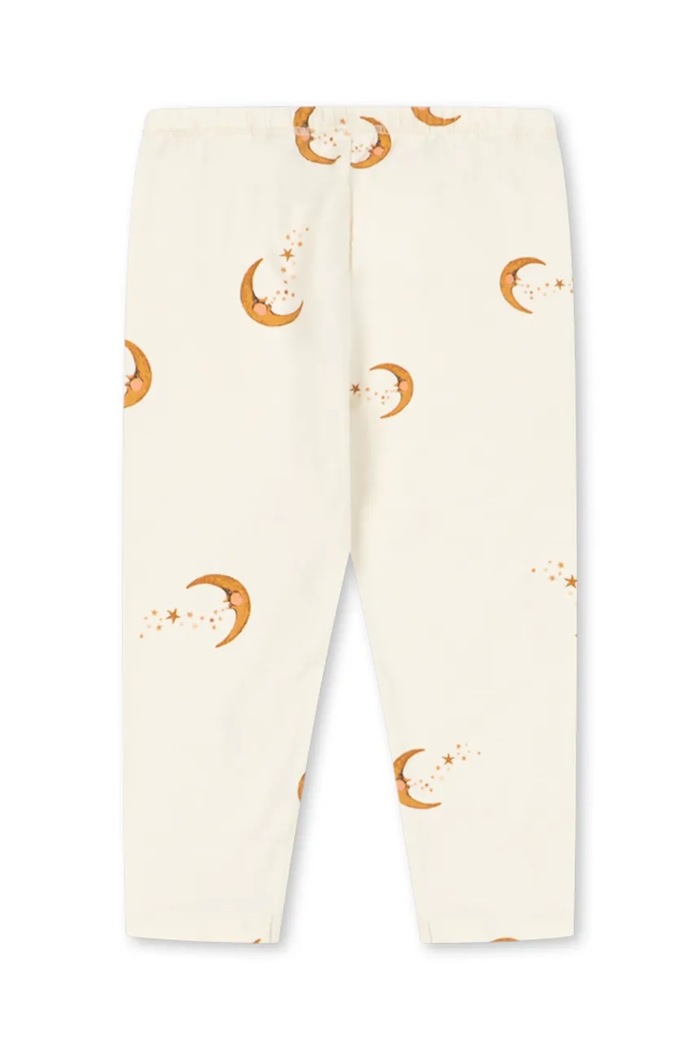 Konges Sløjd Legginsy dziecięce bawełniane z elastanem BASIC PANTS GOTS KS106383.9BY2 beżowy AW26