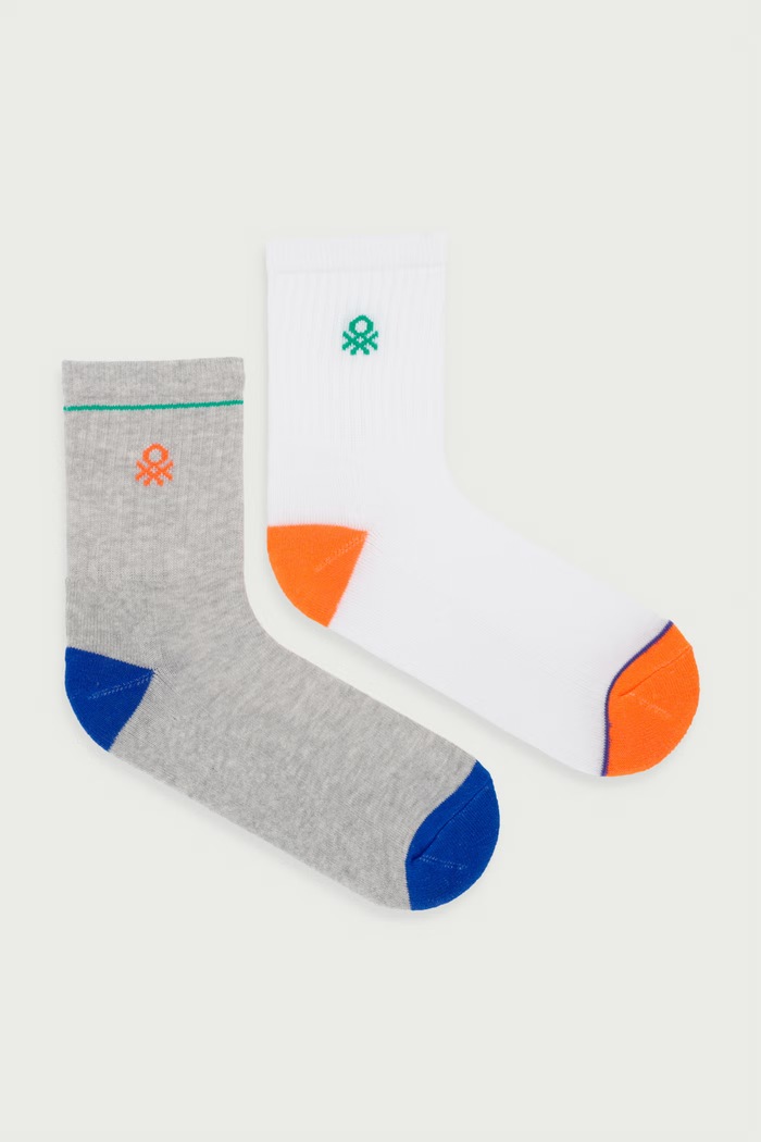 United Colors of Benetton Ponožky detské 2-pak biela 6GB9R700P.G.Seasonal