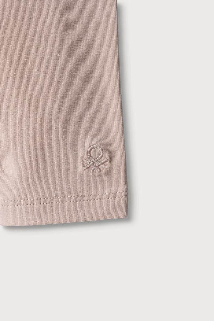 Chłopiec United Colors of Benetton Legginsy dziecięce bawełniane z elastanem 3MT1GF01L.P.Season.9BY2 różowy