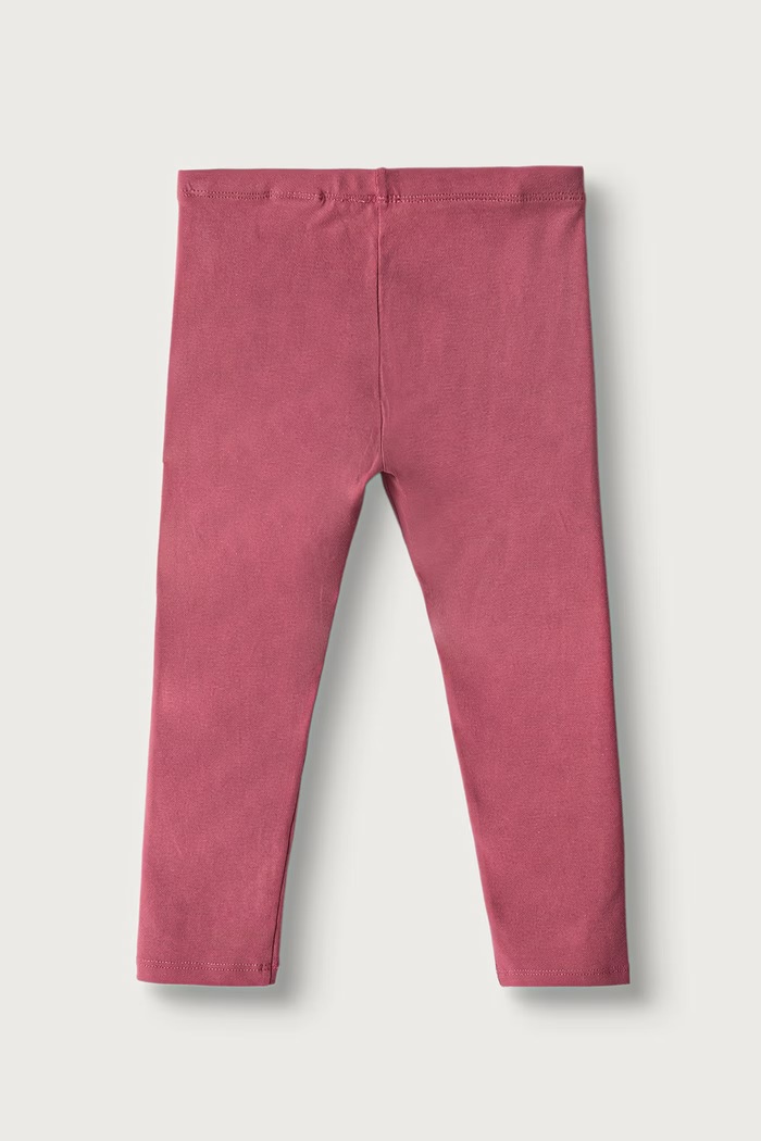 United Colors of Benetton Legginsy dziecięce bawełniane z elastanem 3MT1GF01L.P.Season.9BY2 różowy AW26