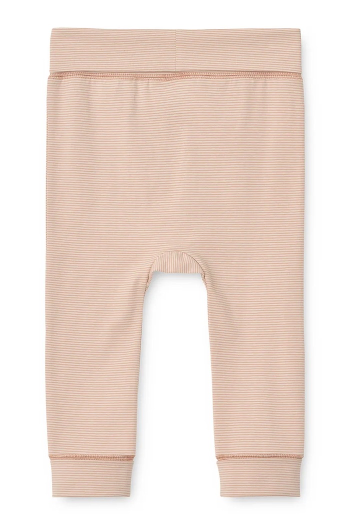 Liewood Legginsy niemowlęce bawełniane z elastanem Syon Grow Baby Leggings LW20780.9BY2 różowy AW26