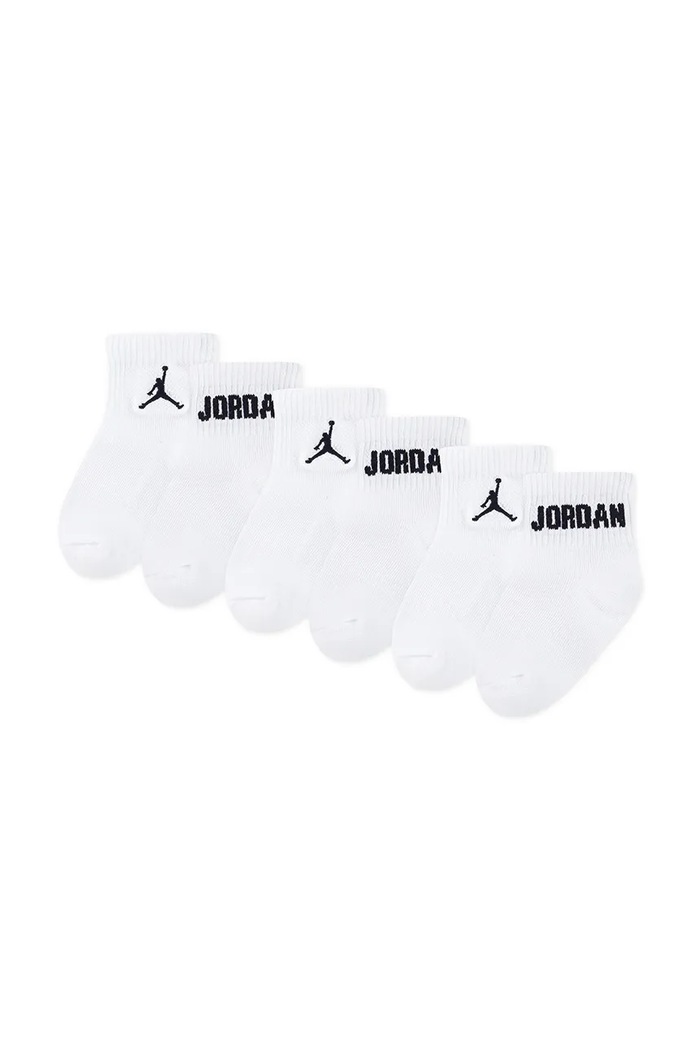 Jordan Nogavice otroške paket 3 kosov bela NJ0734