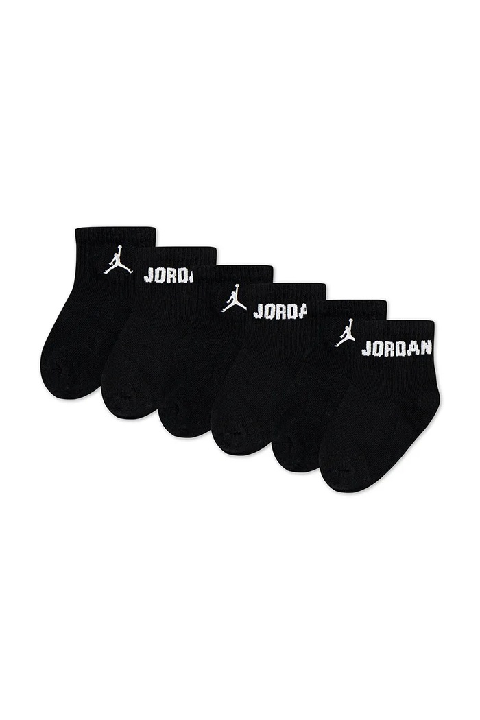 Jordan Nogavice otroške paket 3 kosov črna NJ0734