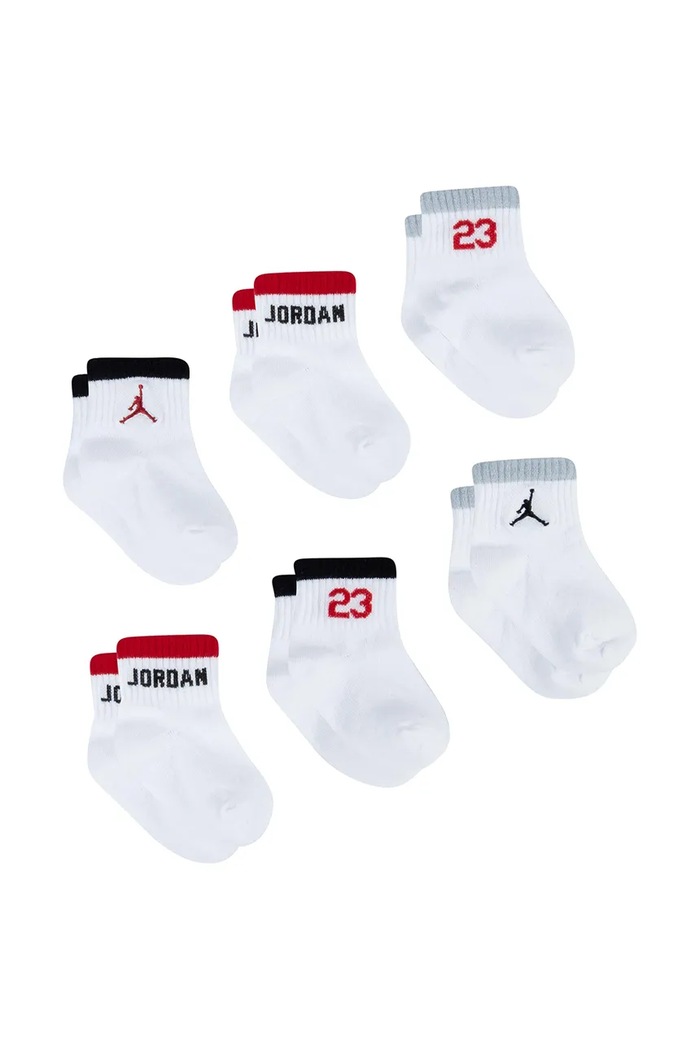 Jordan Чорапи за бебе 6 броя NJ0362 бял AW26