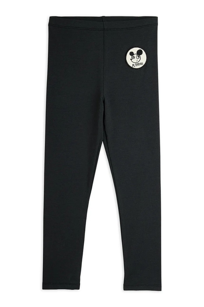 Mini Rodini Legginsy dziecięce bawełniane Ritzratz czarny 26730106