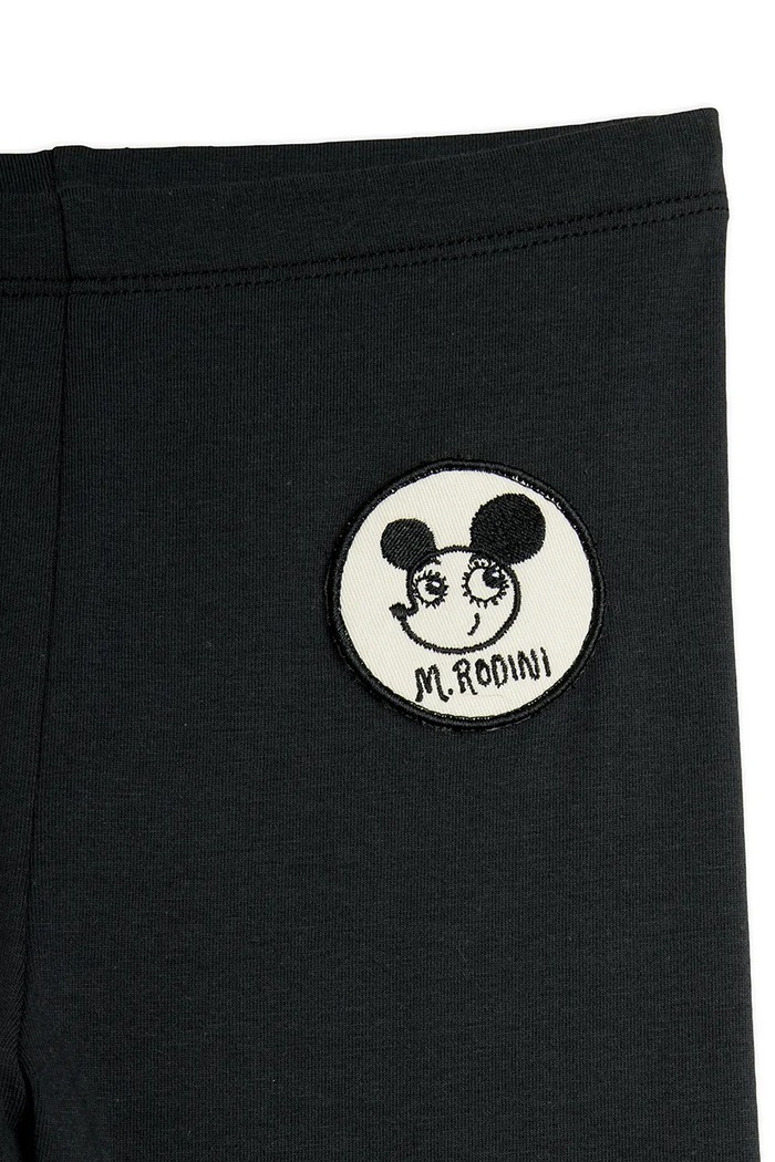 Chłopiec Mini Rodini Legginsy dziecięce bawełniane Ritzratz 26730106 czarny