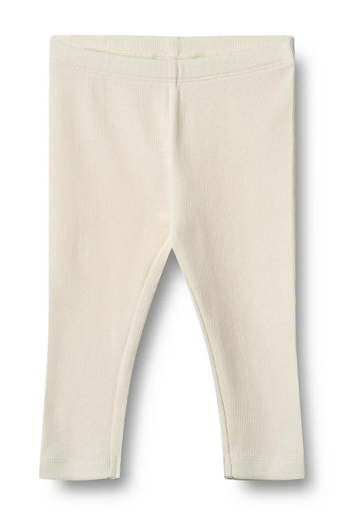 Wheat Legginsy niemowlęce bawełniane z elastanem 2-pack 4859.006.GOTS beżowy AW26