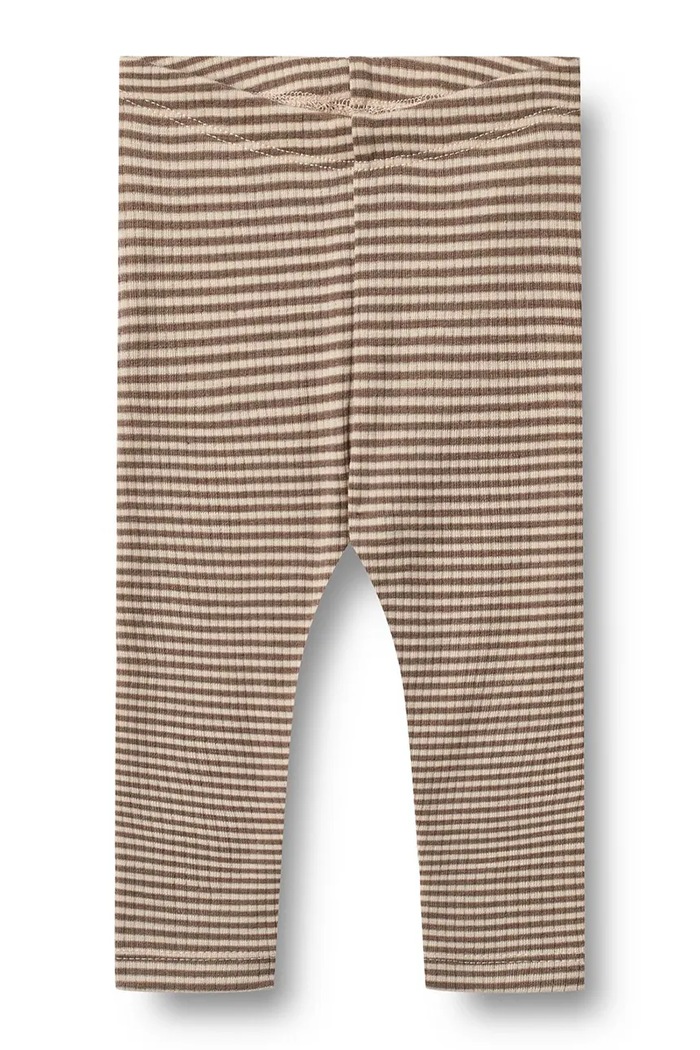 Wheat Legginsy dziecięce z wełny merino brązowy 4852.783.RWS
