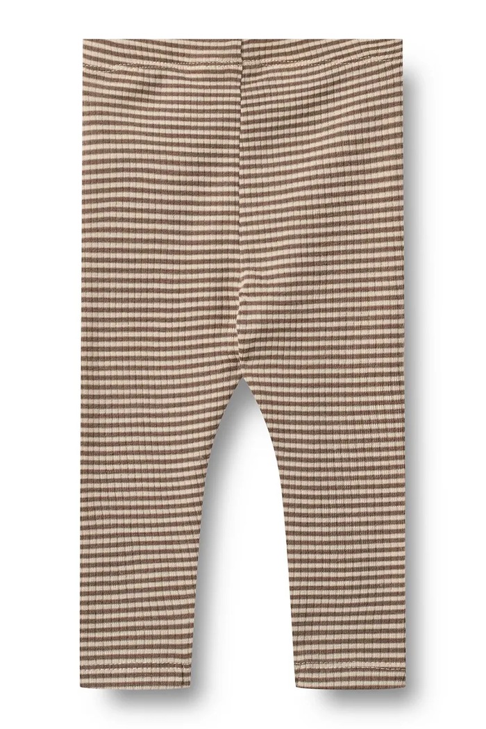 Wheat Legginsy dziecięce z wełny merino 4852.783.RWS brązowy AW26