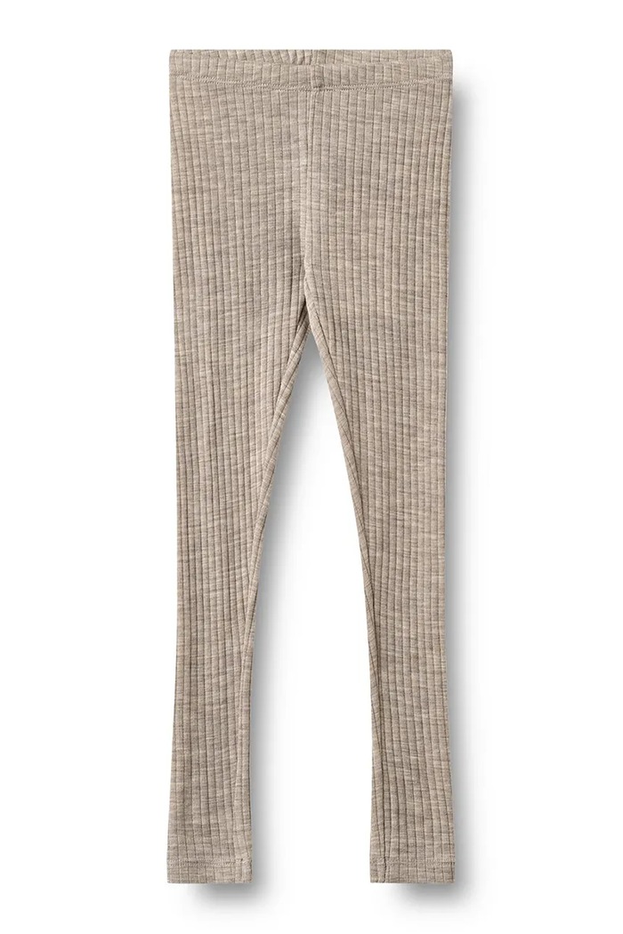 Wheat Legginsy dziecięce z wełną merino i jedwabiem beżowy 0854.781.RWS