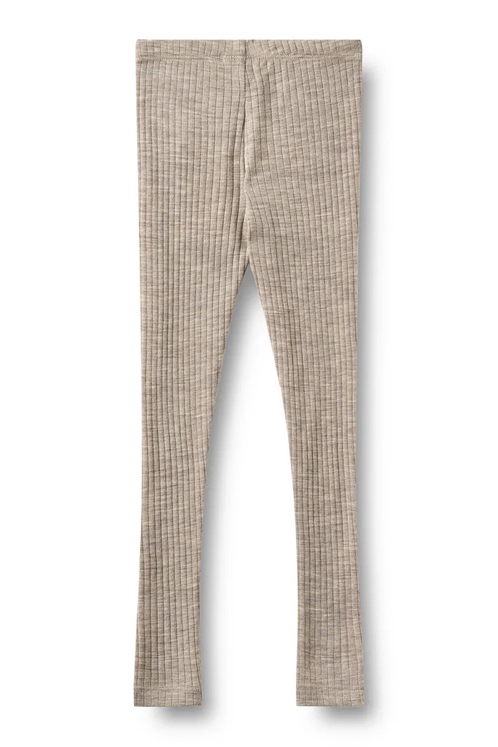 Wheat Legginsy dziecięce z wełną merino i jedwabiem 0854.781.RWS beżowy AW26