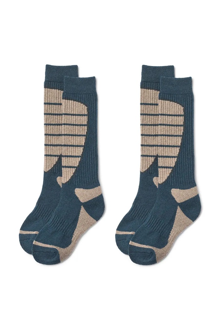 Wheat Skarpety narciarskie dziecięce 2-pack granatowy 7789.928S