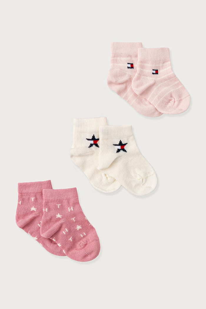 Tommy Hilfiger Κάλτσες βρεφικές 3-pack ροζ 701241846.9BY2