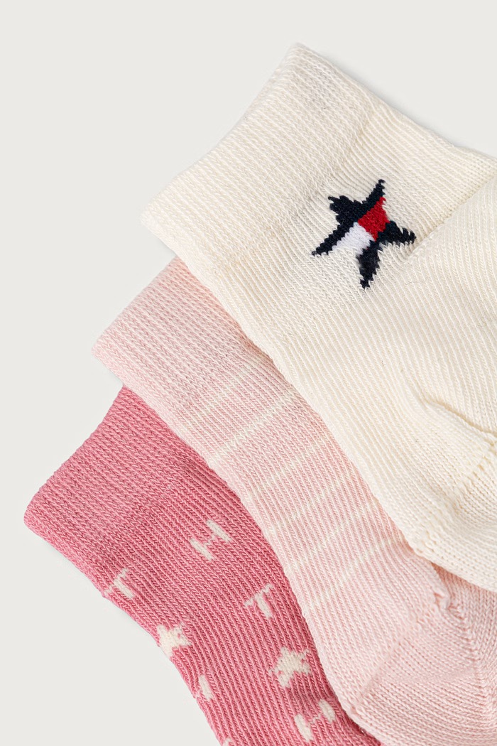 Tommy Hilfiger Κάλτσες βρεφικές 3-pack 701241846.9BY2 ροζ AW26