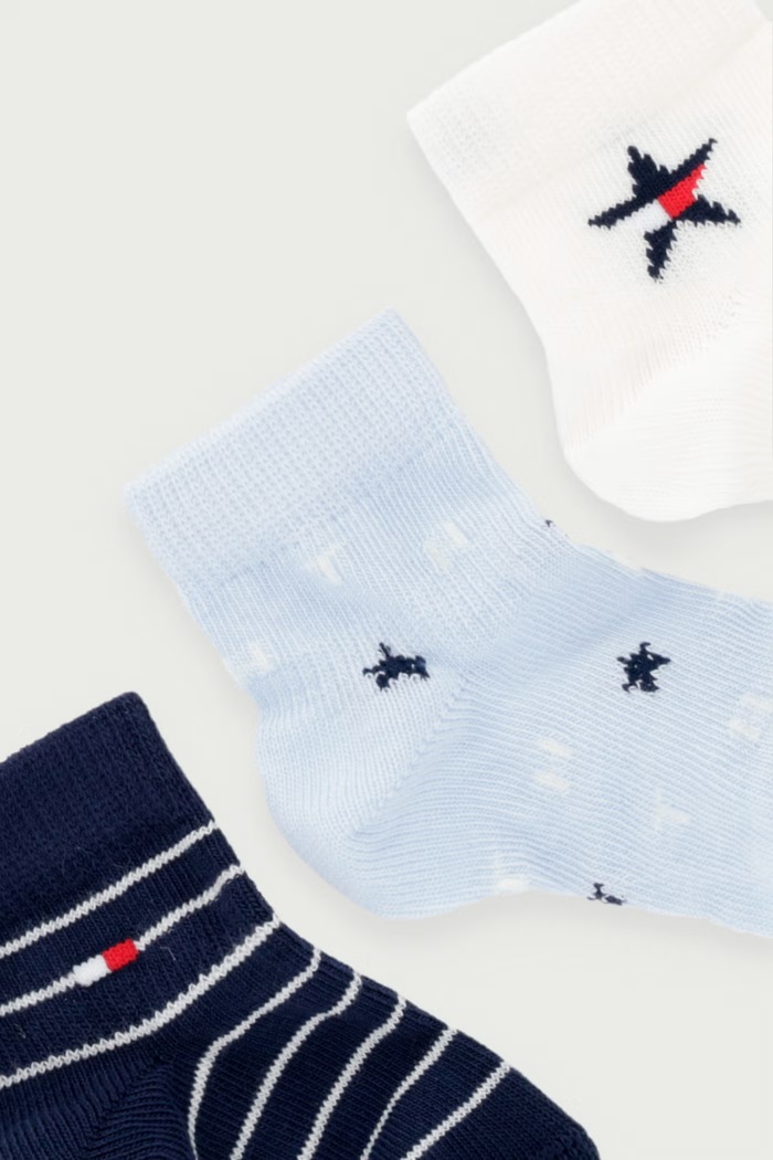 Tommy Hilfiger Skarpety niemowlęce 3-pack 701241846.9BY2 niebieski AW26