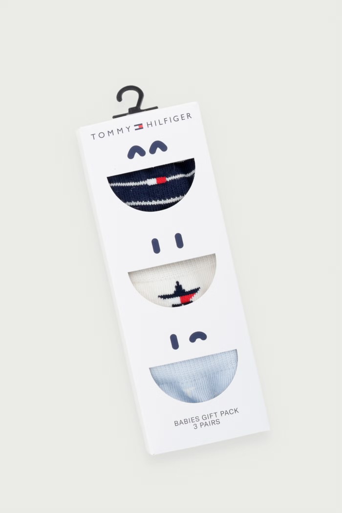 Chłopiec Tommy Hilfiger Skarpety niemowlęce 3-pack 701241846.9BY2 niebieski