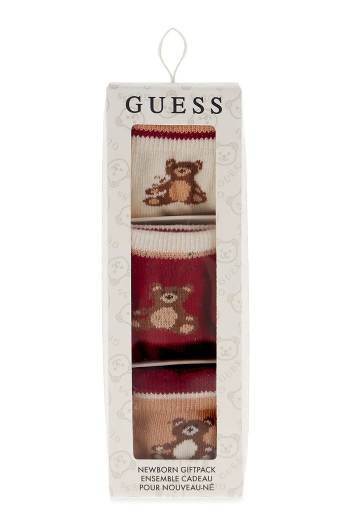 Chłopiec Guess Skarpety niemowlęce 3-pack H6BZ06.Z1554.9BY2 beżowy