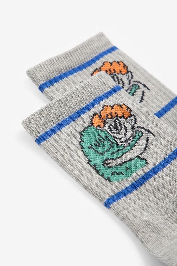 Bobo Choses čarape za djecu Hug Hairy Monster 226AI001 siva AW26