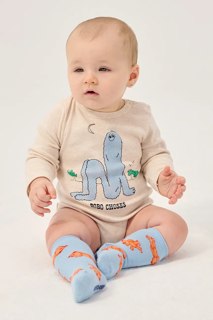 Bobo Choses κάλτσες βρεφικές Softpaw Monster 226AH015 μπλε