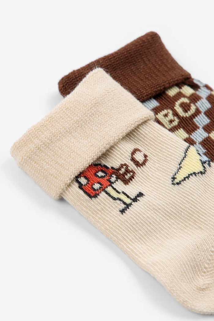 Ponožky detské Mush Monster Bobo Choses 226AH001 hnedá