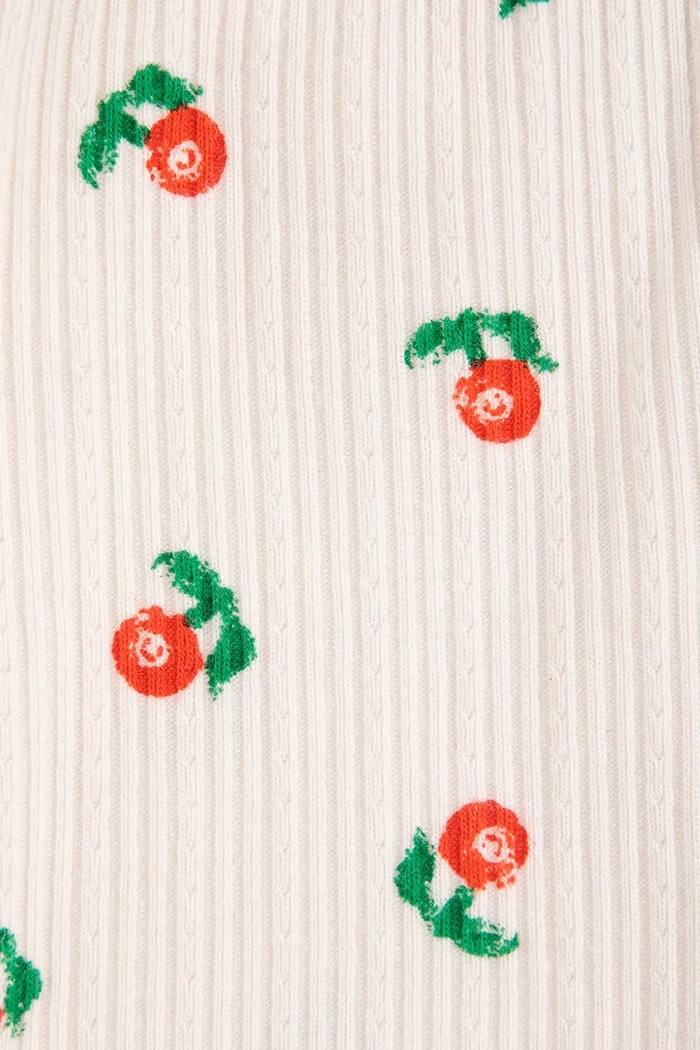 BIMBA Bobo Choses Leggings per bambini in cotone Stamp Bloom 226AB068 beige